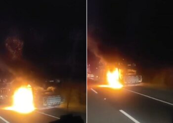 Caminhão-cegonha em chamas na Régis Bittencourt destrói 13 veículos; VÍDEO