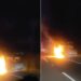 Caminhão-cegonha em chamas na Régis Bittencourt destrói 13 veículos; VÍDEO
