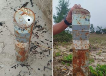 Sinalizador militar é encontrado em praia de SP e mobiliza Gate