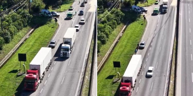 Pedestre morre atropelado por carreta na Rodovia Cônego Domênico Rangoni; VÍDEO