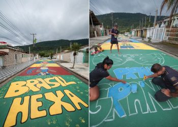 Pinturas para a Copa do Mundo exigem autorização em cidades da Baixada Santista; confira regras